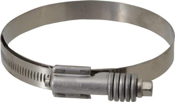 IDEAL TRIDON - Stainless Steel Auto-Adjustable Worm Drive Clamp - 5/8" Wide x 5/8" Thick, 3-3/4" Hose, 3-3/4 to 4-5/8" Diam - Apex Tool & Supply