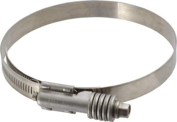 IDEAL TRIDON - Stainless Steel Auto-Adjustable Worm Drive Clamp - 5/8" Wide x 5/8" Thick, 4-1/4" Hose, 4-1/4 to 5-1/8" Diam - Apex Tool & Supply