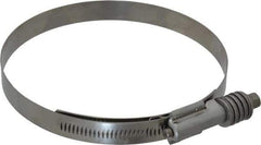 IDEAL TRIDON - Stainless Steel Auto-Adjustable Worm Drive Clamp - 5/8" Wide x 5/8" Thick, 4-3/4" Hose, 4-3/4 to 5-5/8" Diam - Apex Tool & Supply