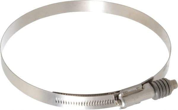 IDEAL TRIDON - Stainless Steel Auto-Adjustable Worm Drive Clamp - 5/8" Wide x 5/8" Thick, 6-1/4" Hose, 6-1/4 to 7-1/8" Diam - Apex Tool & Supply