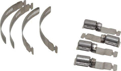 Made in USA - 2" Min Diam, Stainless Steel Worm Drive Clamp - 1/2" Wide, Material Grade 300 SERIES, Series Mak-A-Clamp - Apex Tool & Supply