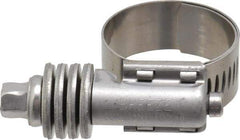 IDEAL TRIDON - Stainless Steel Auto-Adjustable Worm Drive Clamp - 1/2" Wide x 1/2" Thick, 11/16" Hose, 11/16 to 1-1/4" Diam - Apex Tool & Supply