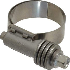 IDEAL TRIDON - Stainless Steel Auto-Adjustable Worm Drive Clamp - 1/2" Wide x 1/2" Thick, 13/16" Hose, 13/16 to 1-1/2" Diam - Apex Tool & Supply