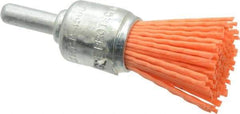 Dico - 3/4" Brush Diam, End Brush - Medium Grade, 1/4" Diam Shank - Apex Tool & Supply