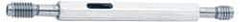 Vermont Gage - M24x2, Class 6H, Double End Plug Thread Go/No Go Gage - Tool Steel, Size 4 Handle Included - Apex Tool & Supply