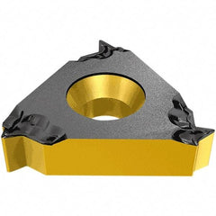 Iscar - 08IR Internal Right Hand Trapez Laydown Threading Insert - Grade IC228, TiCN/TiN Coated Carbide, 4.76mm Inscribed Circle - Apex Tool & Supply