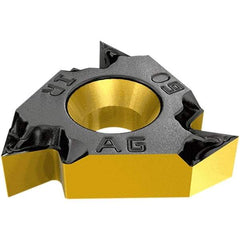 Iscar - 16IR Internal Right Hand 24 UNJ Laydown Threading Insert - Grade IC50M, Uncoated Coated Carbide, 9.53mm Inscribed Circle - Apex Tool & Supply