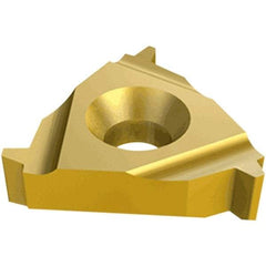 Iscar - 16IL Internal Left Hand 16 Acme Laydown Threading Insert - Grade IC50M, Uncoated Carbide, 9.52mm Inscribed Circle - Apex Tool & Supply