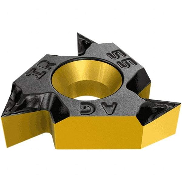 Iscar - 16IRM Internal Right Hand 14 BSPT Laydown Threading Insert - Grade IC1007, TiAlN Coated Carbide, 9.53mm Inscribed Circle - Apex Tool & Supply