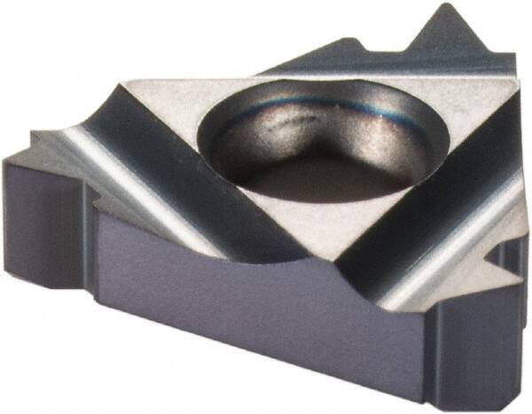 Iscar - 16IR Internal Right Hand 9 UN Laydown Threading Insert - Grade IC908, TiN/TiAlN Coated Carbide, 9.53mm Inscribed Circle - Apex Tool & Supply