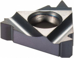 Iscar - 16IR Internal Right Hand 9 UN Laydown Threading Insert - Grade IC908, TiN/TiAlN Coated Carbide, 9.53mm Inscribed Circle - Apex Tool & Supply