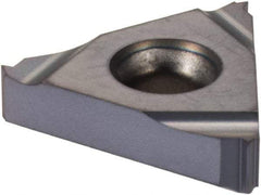Iscar - 16ER External Right Hand ISO Laydown Threading Insert - Grade IC908, TiAlN Coated Carbide, 9.53mm Inscribed Circle - Apex Tool & Supply