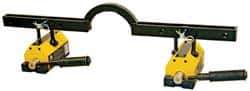 Mag-Mate - 400 Lb Load Capacity, Permanent Neo-Lift Magnet - 9" High x 4-1/2" Wide, 2 Poles, For Use with Flats - Apex Tool & Supply