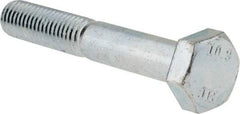 Value Collection - M10x1.50mm Metric Coarse, 65mm Length Under Head Hex Head Cap Screw - Partially Threaded, Grade 10.9 Alloy Steel, Zinc-Plated Finish, 17mm Hex - Apex Tool & Supply