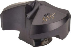 Iscar - Series IDI-SK, 15.49mm Diam Grade IC908 140° Replaceable Drill Tip - Carbide, TiAlN Finish, 15 Seat Size - Apex Tool & Supply