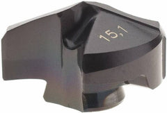 Iscar - Series IDI-SK, 15.09mm Diam Grade IC908 140° Replaceable Drill Tip - Carbide, TiAlN Finish, 15 Seat Size - Apex Tool & Supply