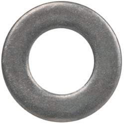 Made in USA - #6L Screw, Grade 300 Stainless Steel Standard Flat Washer - 0.143" ID x 0.267" OD, 0.032" Thick, Passivated Finish, Meets Military Specifications - Apex Tool & Supply