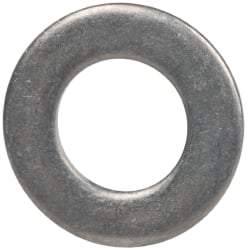 Made in USA - #10L Screw, Grade 300 Stainless Steel Standard Flat Washer - 0.195" ID x 0.354" OD, 0.032" Thick, Passivated Finish, Meets Military Specifications - Apex Tool & Supply
