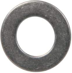 Made in USA - 1/4" Screw, Grade 300 Stainless Steel Standard Flat Washer - 0.255" ID x 0.468" OD, 0.032" Thick, Passivated Finish, Meets Military Specifications - Apex Tool & Supply