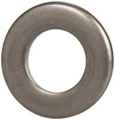 Made in USA - 1/4" Screw, Grade 300 Stainless Steel Standard Flat Washer - 0.255" ID x 0.468" OD, 0.063" Thick, Passivated Finish, Meets Military Specifications - Apex Tool & Supply