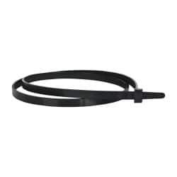 Made in USA - 28" Long Black Nylon Standard Cable Tie - 120 Lb Tensile Strength, 9" Max Bundle Diam - Apex Tool & Supply
