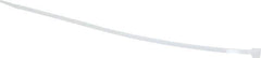 Made in USA - 8-7/8" Long Natural (Color) Nylon Standard Cable Tie - 40 Lb Tensile Strength, 1.24mm Thick, 60.33mm Max Bundle Diam - Apex Tool & Supply