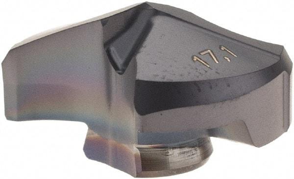 Iscar - Series IDI-SK, 17.09mm Diam Grade IC908 140° Replaceable Drill Tip - Carbide, TiAlN Finish, 17 Seat Size - Apex Tool & Supply