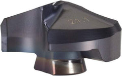 Iscar - Series IDI-SK, 21.11mm Diam Grade IC908 140° Replaceable Drill Tip - Carbide, TiAlN Finish, 21 Seat Size - Apex Tool & Supply