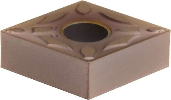 Sumitomo - CNMG431 EFA Grade T3000Z Cermet Turning Insert - TiN/AlN Finish, 80° Diamond, 1/2" Inscr Circle, 3/16" Thick, 1/64" Corner Radius - Apex Tool & Supply
