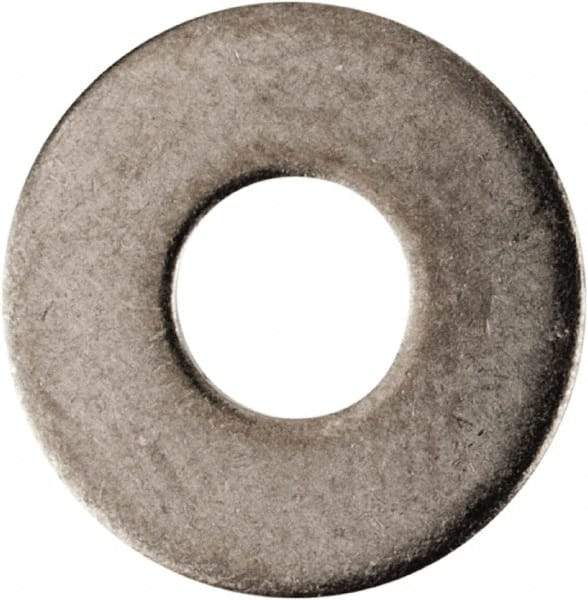 Made in USA - #4L Screw, Grade AN960 Stainless Steel Standard Flat Washer - 1/8" ID x 0.312" OD, 0.016" Thick, Passivated Finish, Meets Military Specifications - Apex Tool & Supply