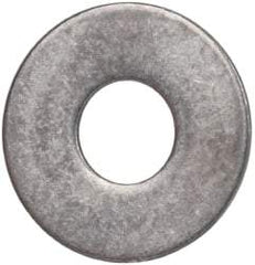 Made in USA - #10L Screw, Grade AN960 Stainless Steel Standard Flat Washer - 0.203" ID x 0.438" OD, 0.032" Thick, Passivated Finish, Meets Military Specifications - Apex Tool & Supply