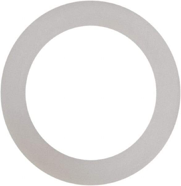 Made in USA - #12 Screw, Grade 6/6 Nylon Standard Flat Washer - 1/4" ID x 3/8" OD, 0.015" Thick, Plain Finish - Apex Tool & Supply