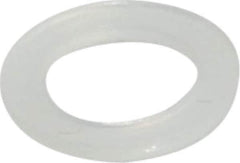 Made in USA - #12 Screw, Grade 6/6 Nylon Standard Flat Washer - 1/4" ID x 3/8" OD, 0.031" Thick, Plain Finish - Apex Tool & Supply