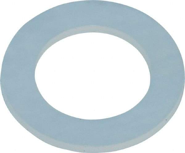 Made in USA - 1/4" Screw, Grade 6/6 Nylon Standard Flat Washer - 0.313" ID x 1/2" OD, 0.031" Thick, Plain Finish - Apex Tool & Supply