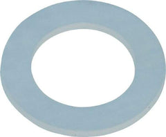 Made in USA - 1/4" Screw, Grade 6/6 Nylon Standard Flat Washer - 0.313" ID x 1/2" OD, 0.031" Thick, Plain Finish - Apex Tool & Supply