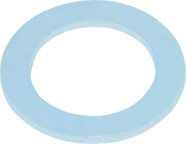 Made in USA - 3/8" Screw, Grade 6/6 Nylon Standard Flat Washer - 3/8" ID x 0.562" OD, 0.031" Thick, Plain Finish - Apex Tool & Supply