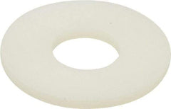 Made in USA - 5/16" Screw, Grade 6/6 Nylon Standard Flat Washer - 0.344" ID x 7/8" OD, 0.062" Thick, Plain Finish - Apex Tool & Supply
