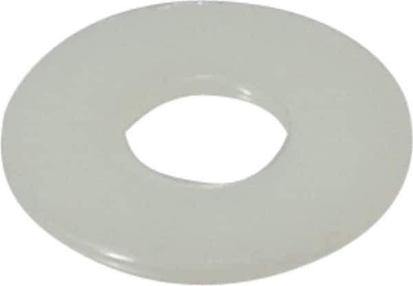 Made in USA - 3/8" Screw, Grade 6/6 Nylon Standard Flat Washer - 0.406" ID x 1" OD, 0.062" Thick, Plain Finish - Apex Tool & Supply