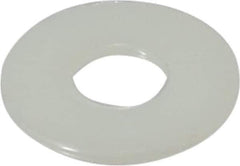 Made in USA - 3/8" Screw, Grade 6/6 Nylon Standard Flat Washer - 0.406" ID x 1" OD, 0.062" Thick, Plain Finish - Apex Tool & Supply
