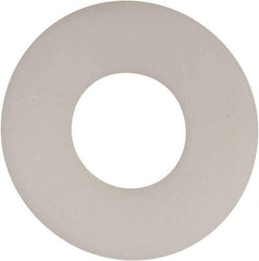 Made in USA - 7/16" Screw, Grade 6/6 Nylon Standard Flat Washer - 0.469" ID x 1-1/8" OD, 0.062" Thick, Plain Finish - Apex Tool & Supply