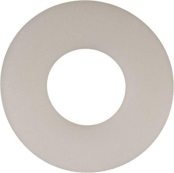 Made in USA - 9/16" Screw, Grade 6/6 Nylon Standard Flat Washer - 0.594" ID x 1.469" OD, 0.1" Thick, Plain Finish - Apex Tool & Supply