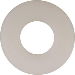 Made in USA - 9/16" Screw, Grade 6/6 Nylon Standard Flat Washer - 0.594" ID x 1.469" OD, 0.1" Thick, Plain Finish - Apex Tool & Supply