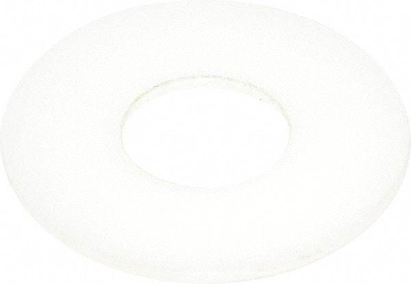 Made in USA - 3/4" Screw, Grade 6/6 Nylon Standard Flat Washer - 0.812" ID x 2" OD, 0.1" Thick, Plain Finish - Apex Tool & Supply