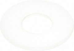 Made in USA - 3/4" Screw, Grade 6/6 Nylon Standard Flat Washer - 0.812" ID x 2" OD, 0.1" Thick, Plain Finish - Apex Tool & Supply