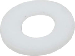 Made in USA - #4 Screw, PTFE Standard Flat Washer - 0.116" ID x 1/4" OD, 0.031" Thick, Plain Finish - Apex Tool & Supply
