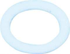 Made in USA - #8 Screw, PTFE Standard Flat Washer - 0.197" ID x 0.28" OD, 0.015" Thick, Plain Finish - Apex Tool & Supply
