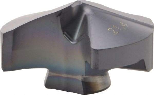 Iscar - Series IDI-SG, 21.41mm Diam Grade IC908 140° Replaceable Drill Tip - Carbide, TiAlN Finish, 21 Seat Size - Apex Tool & Supply
