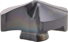 Iscar - Series IDI-SG, 21.41mm Diam Grade IC908 140° Replaceable Drill Tip - Carbide, TiAlN Finish, 21 Seat Size - Apex Tool & Supply