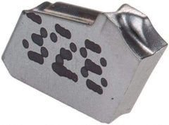 Iscar - GFR JS IC328 Grade, 0.063" Cutting Width, Carbide Cutoff Insert - 6° Right Hand Lead Angle, 0.0008" Cnr Rad, TiCN Coated, Single End - Apex Tool & Supply