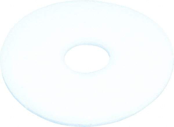 Made in USA - #8 Screw, PTFE Standard Flat Washer - 0.197" ID x 3/4" OD, 0.031" Thick, Plain Finish - Apex Tool & Supply